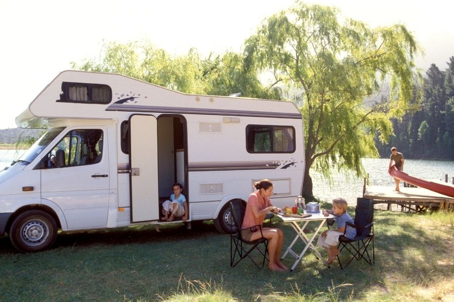 camping in an RV