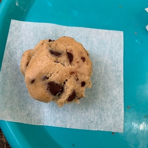 cookie dough ready to bake