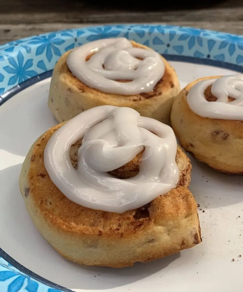 Pie Iron Cinnamon Roll