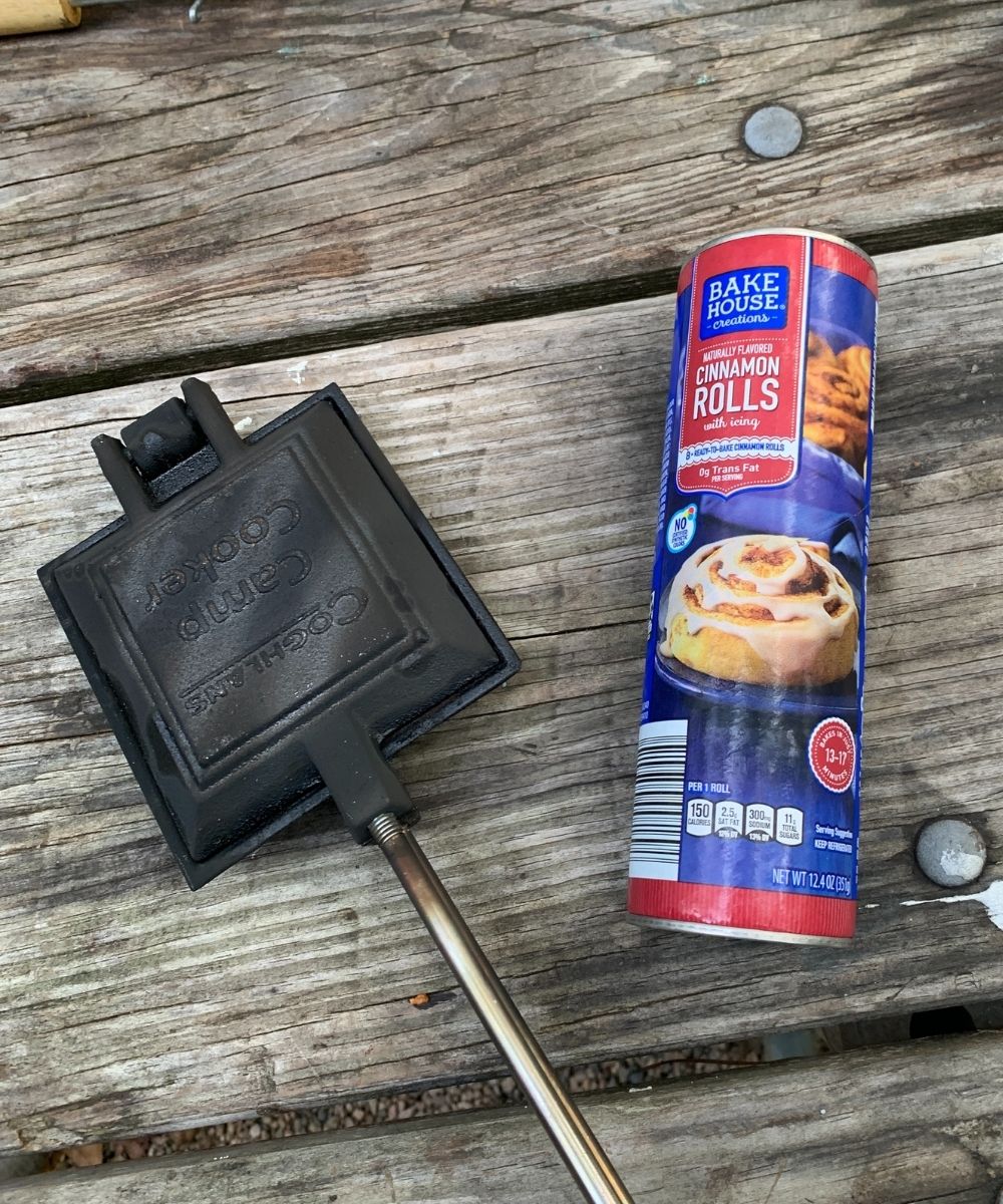 Pie Iron Cinnamon Rolls Camp Rookie